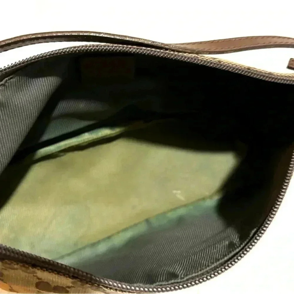 Gucci GG monogram boat pochette top handle neutral s canvas shoulder/ handbag - Picture 9 of 11